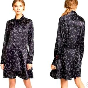 Equipment satin shirt dress size XS